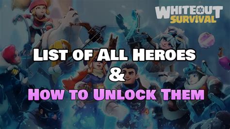 whiteout survival lucky wheel heroes|List of Heroes and How to Unlock Them .